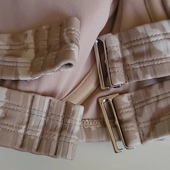 Wild Fable Beige Animal Print Ribbed Underwire Bralette Bikini Set, Size 2X - Picture 8 of 12